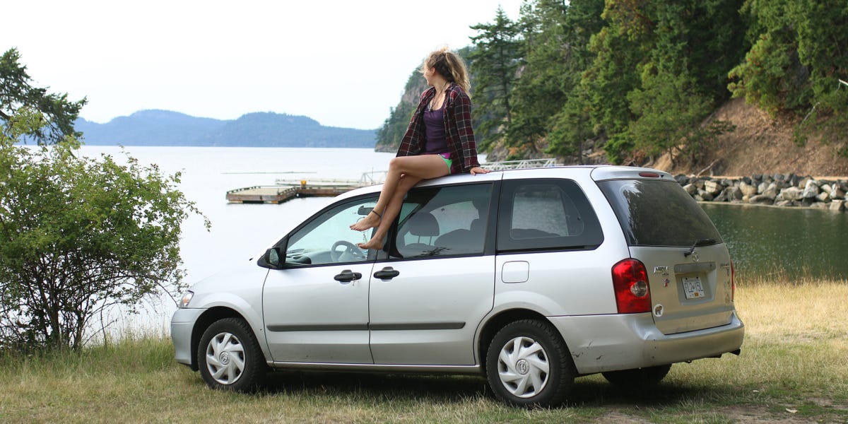 I bought a cheap minivan and lived out of it while getting my college degree — doing so helped me graduate debt-free