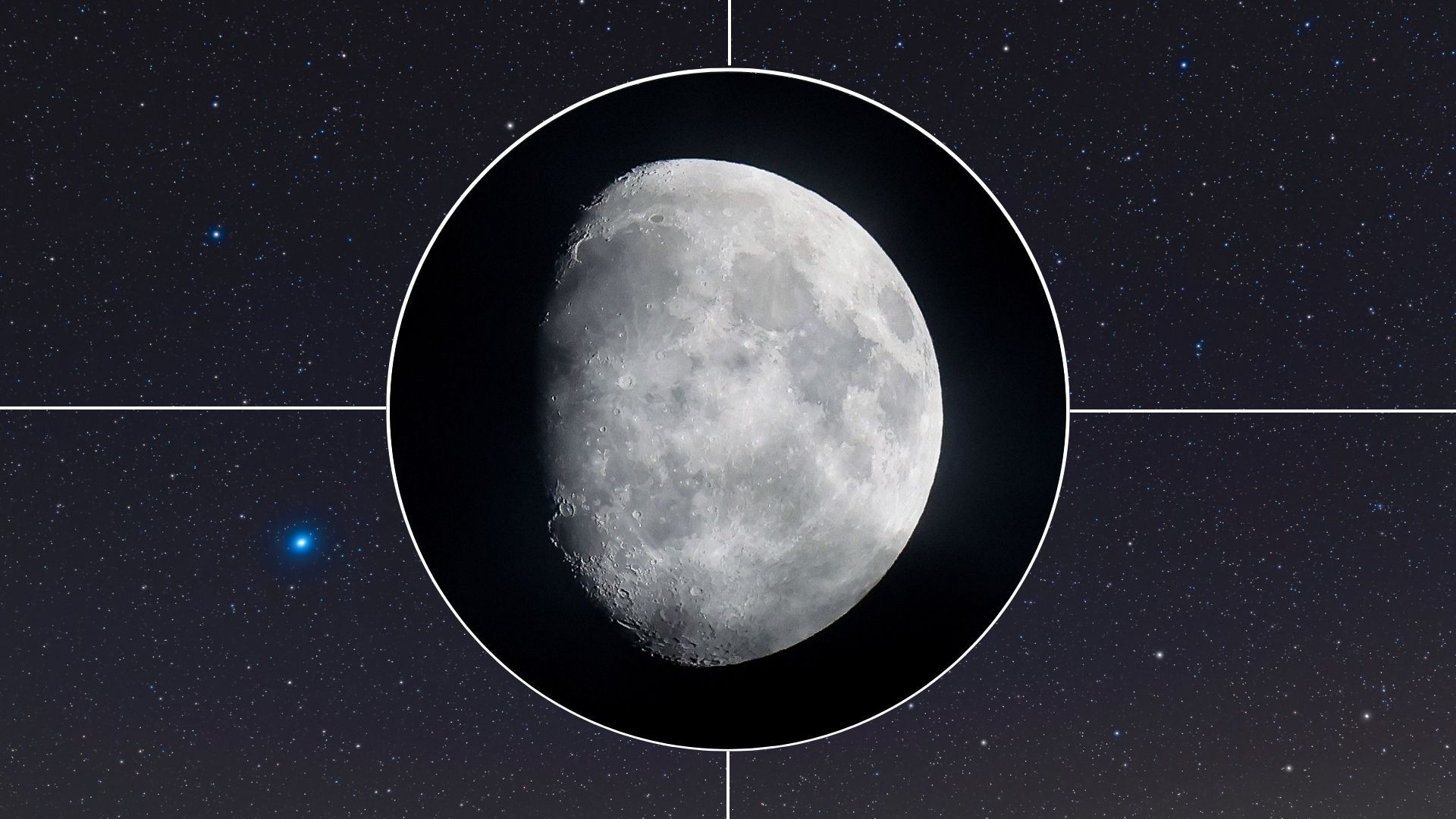 What is the blue-white star next to the moon tonight?