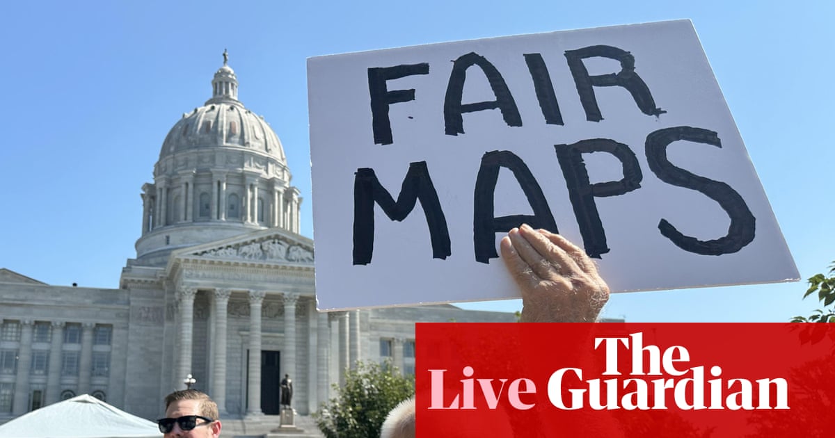 US supreme court rejects Missouri Republicans’ appeal to use Trump-backed congressional map in midterms – as it happened